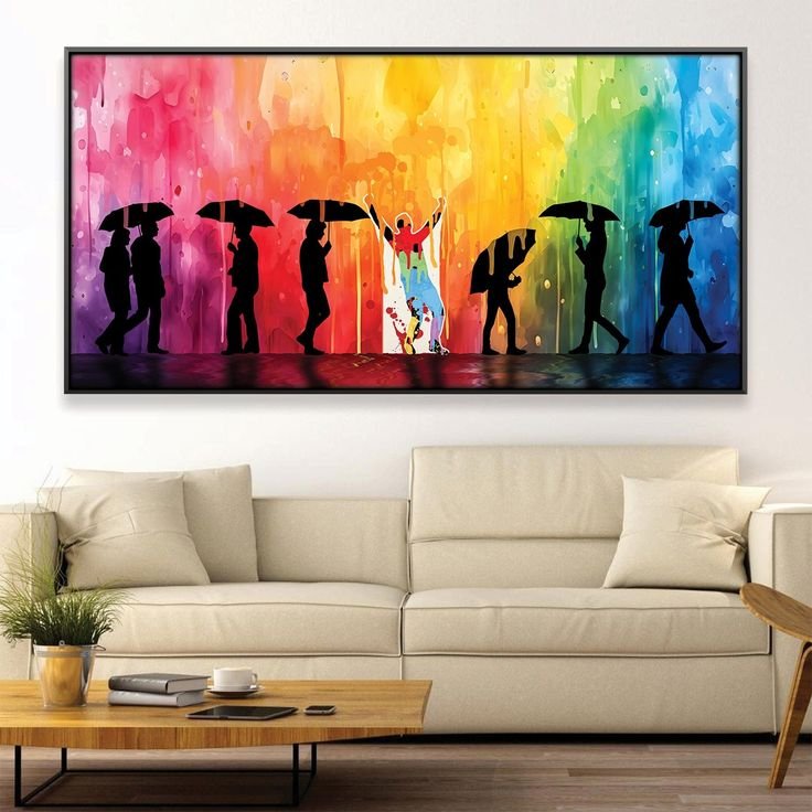 Joy in the Rain Color Splash Wall Art